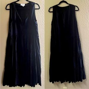 RALPH LAUREN DENIM & SUPPLY Black casual dress SZ M ruffled